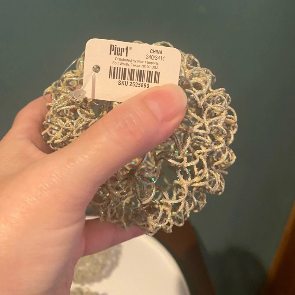 Pier 1 Set of 5 Decorative woven balls